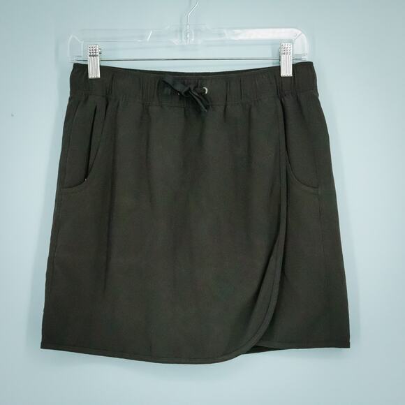 Patagonia Size Small S Black Fleetwith Wrap Front Pull On Active Athletic Skort - Picture 1 of 7
